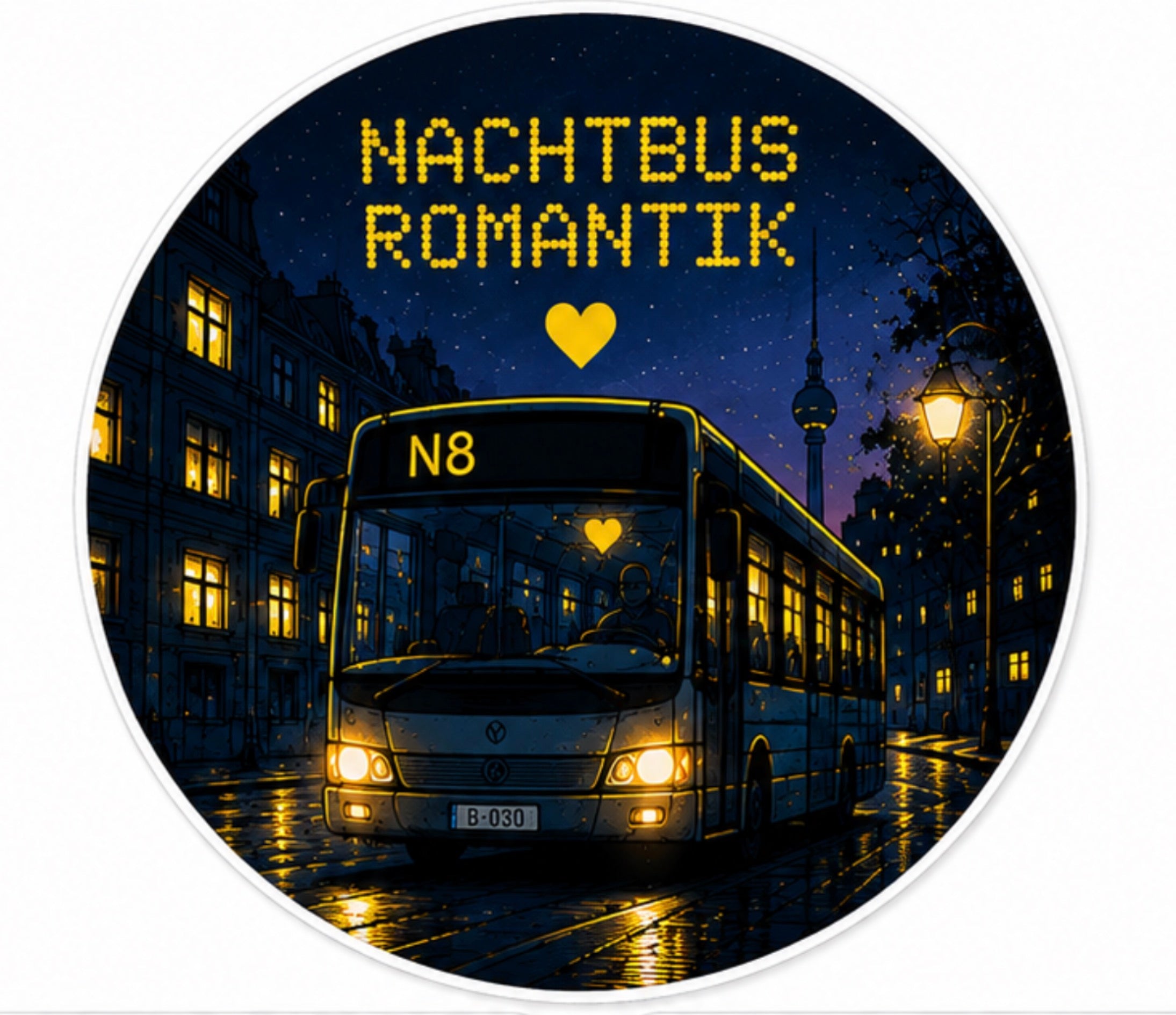 NACHTBUS ROMANTIK – 50 STICKER