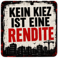 KEIN KIEZ IST EINE RENDITE- 50 STICKER